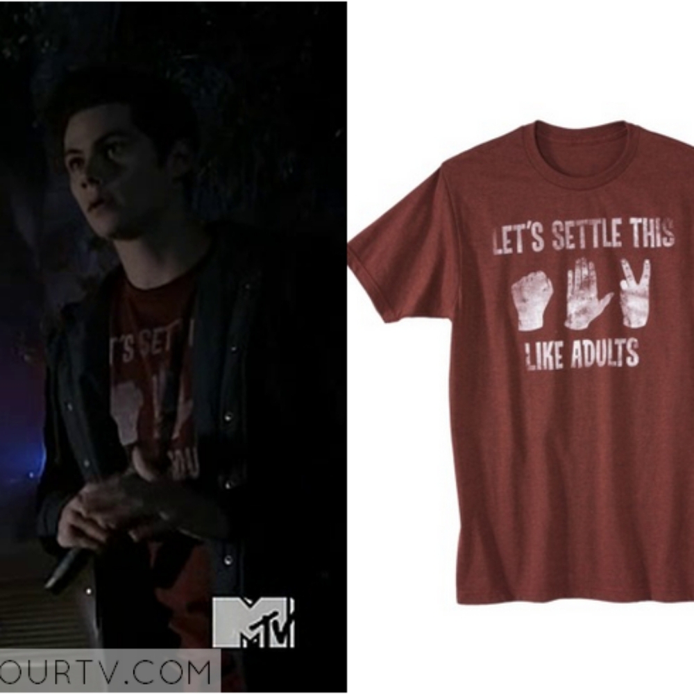 Stiles Stilinski Red Graphic Tee